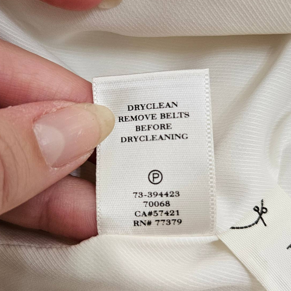 NWT Ann Taylor‎ Women's Cream Double Button Collared Jacket. Size 4P - Picture 8 of 13
